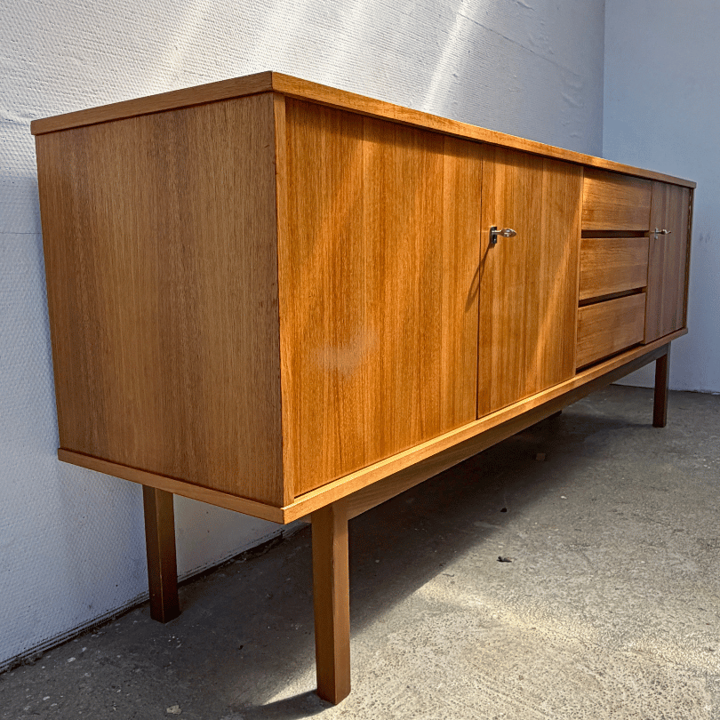 Dressoir, hout – Franke, 200cm | jaren ‘60 - Afbeelding 3