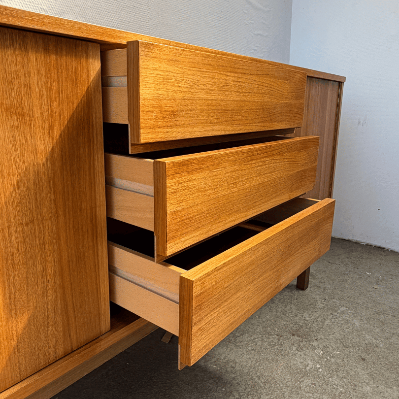 Dressoir, hout – Franke, 200cm | jaren ‘60 - Afbeelding 6