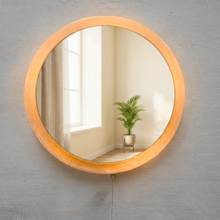 Spiegel verlicht, rond – Hillebrand | jaren ‘70