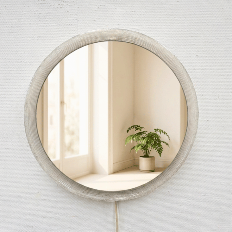Spiegel verlicht, rond – Hillebrand | jaren ‘70 - Afbeelding 4