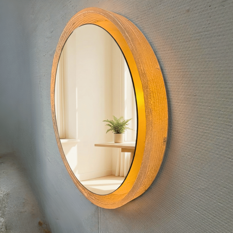 Spiegel verlicht, rond – Hillebrand | jaren ‘70 - Afbeelding 5