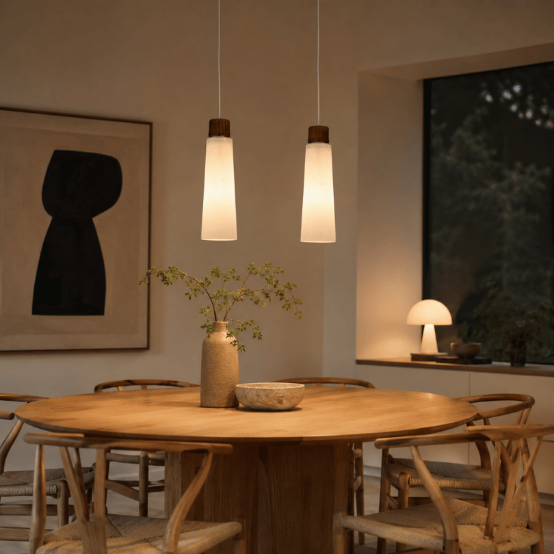 Hanglamp opaal glas – riet *2 stuks*| jaren ‘60 - Afbeelding 8