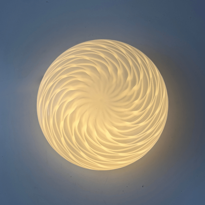 Plafonniere of wandlamp Swirl – 27cm | jaren ’70 - Afbeelding 3