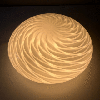 Plafonniere of wandlamp Swirl – 27cm | jaren ’70
