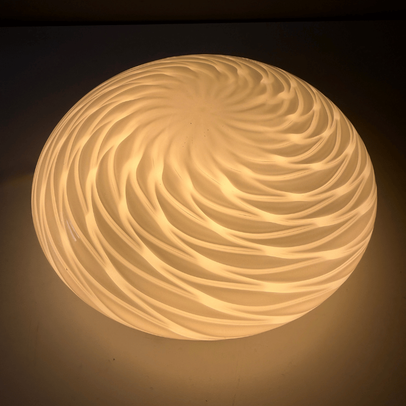 Plafonniere of wandlamp Swirl – 27cm | jaren ’70