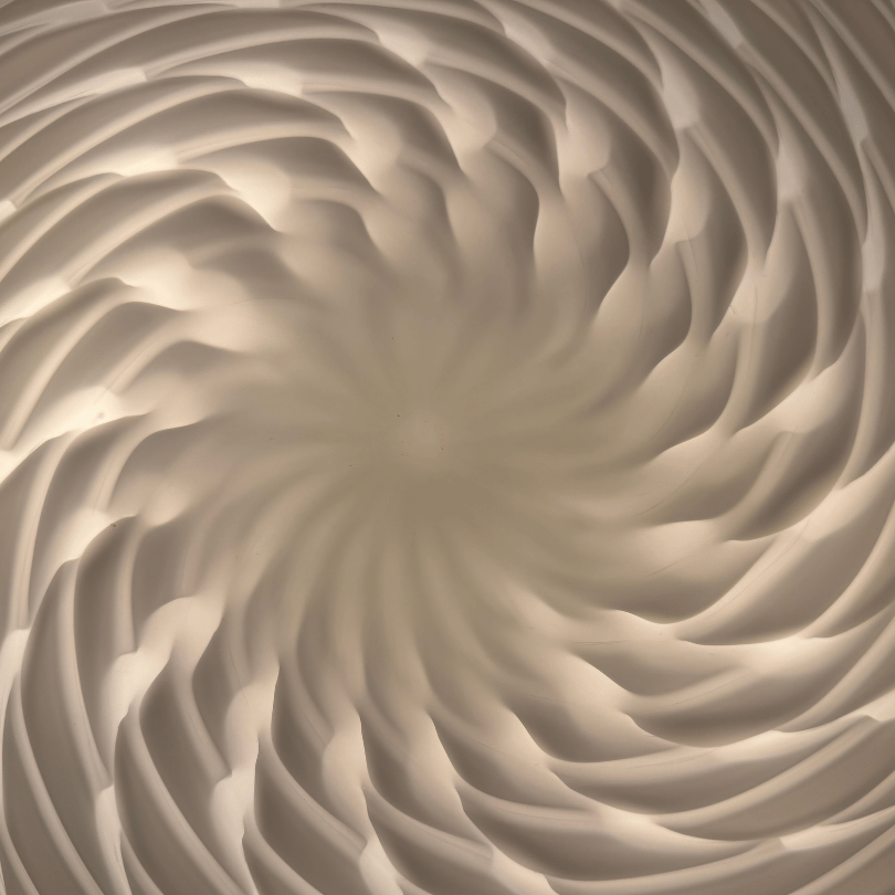 XL plafonniere of wandlamp Swirl – 44 cm | jaren ’70 - Afbeelding 4