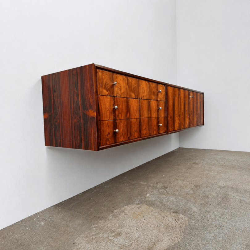 Zwevend dressoir, palissander – WK Möbel | jaren ‘60 - Afbeelding 2