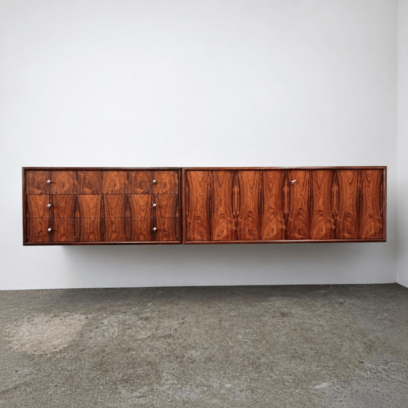 Zwevend dressoir, palissander – WK Möbel | jaren ‘60
