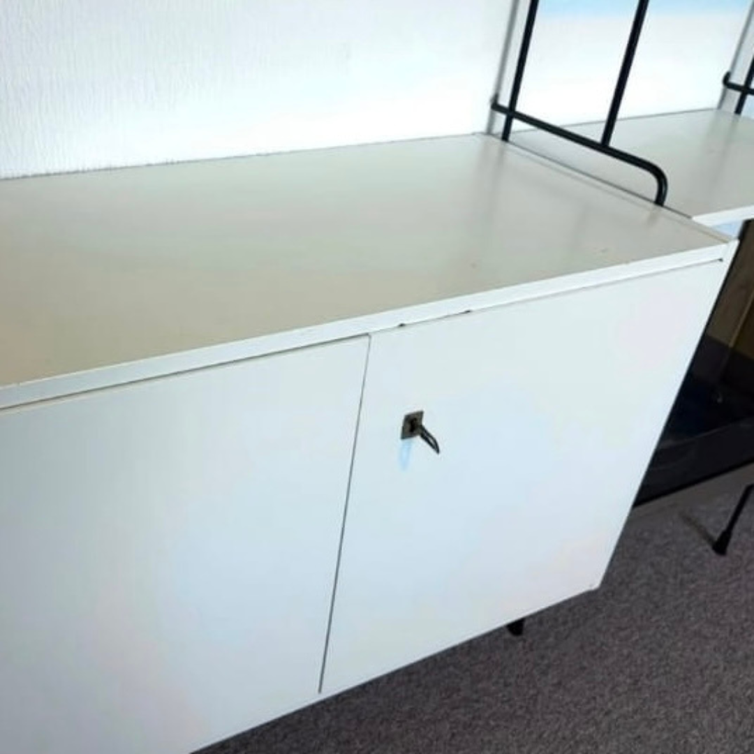 Wandkast zwart / wit – Hilker, Omnia | jaren ‘60 - Afbeelding 3