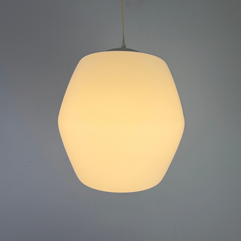 Hanglamp Opaline glas - Philips *2 stuks* | jaren ‘60 - Afbeelding 3