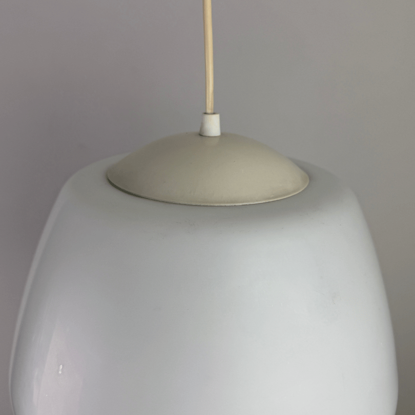Hanglamp Opaline glas - Philips *2 stuks* | jaren ‘60 - Afbeelding 4