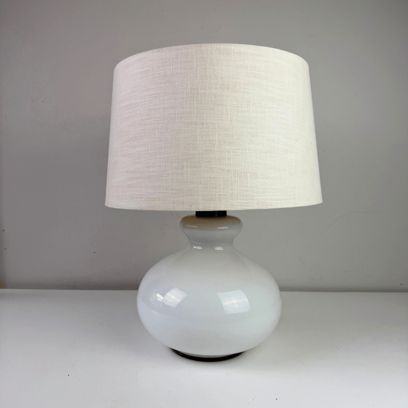 Tafellamp glas, verlichte voet – Dijkstra | jaren ‘60 - Afbeelding 2