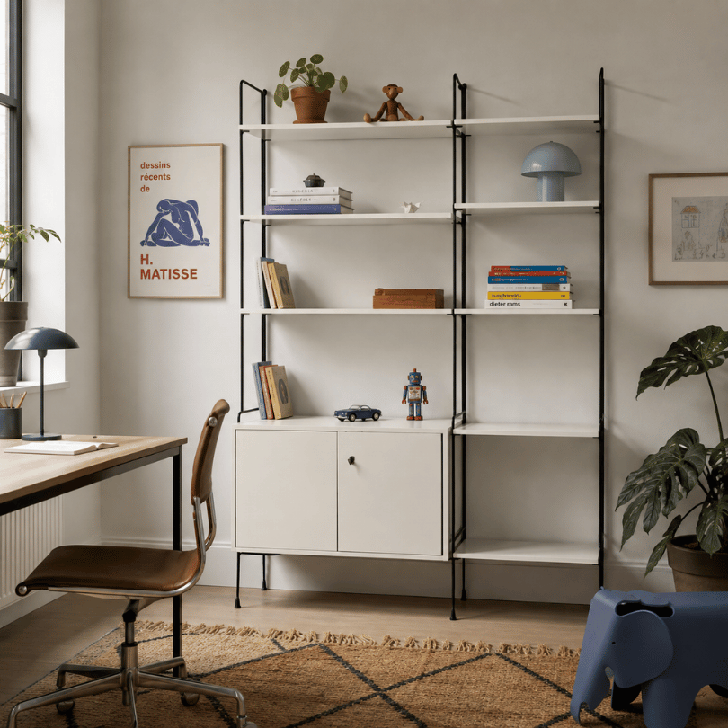 Wandkast zwart / wit – Hilker, Omnia | jaren ‘60 - Afbeelding 8