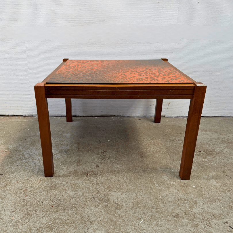 Salontafel – keramiek blad, oranje | jaren ‘60 - Afbeelding 2